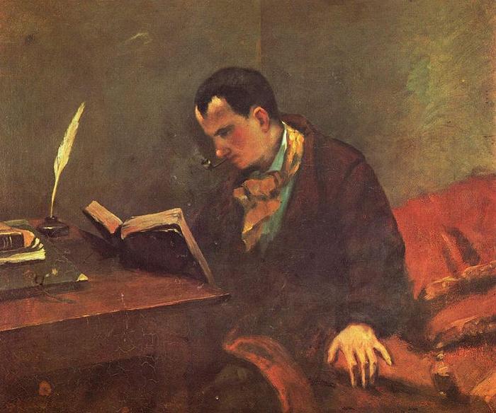 Gustave Courbet Portrat Baudelaires France oil painting art